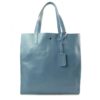 Duży pojemny worek  Shopper bag na ramię Vera Pelle Błękit ciemny GL46B2
